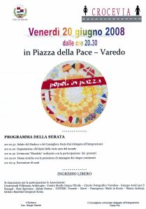 Locandina del comune per la seconda edizione della festa Popoli in piazza