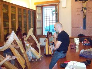 un momento delle prove con Emanuele Zanfretta