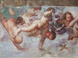 Un particolare degli affreschi seicenteschi