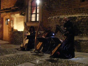 musica d'arpa, luci di candele .... musica d'arpa, luci di candele ....