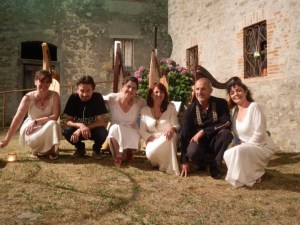 Patrizia Borromeo e Il Cerchio delle Fate con Fulvio Manzoni direttore artistico della Rassegna Per Antiche Contrade